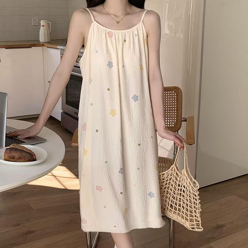 Summer Nightgown: Long, Loose, Breathable, Casual Camisole Dress One Size (70-150 jin)
Summer Nightgown: Long, Loose, Breathable, Casual Camisole Dress One Size (70-150 jin)