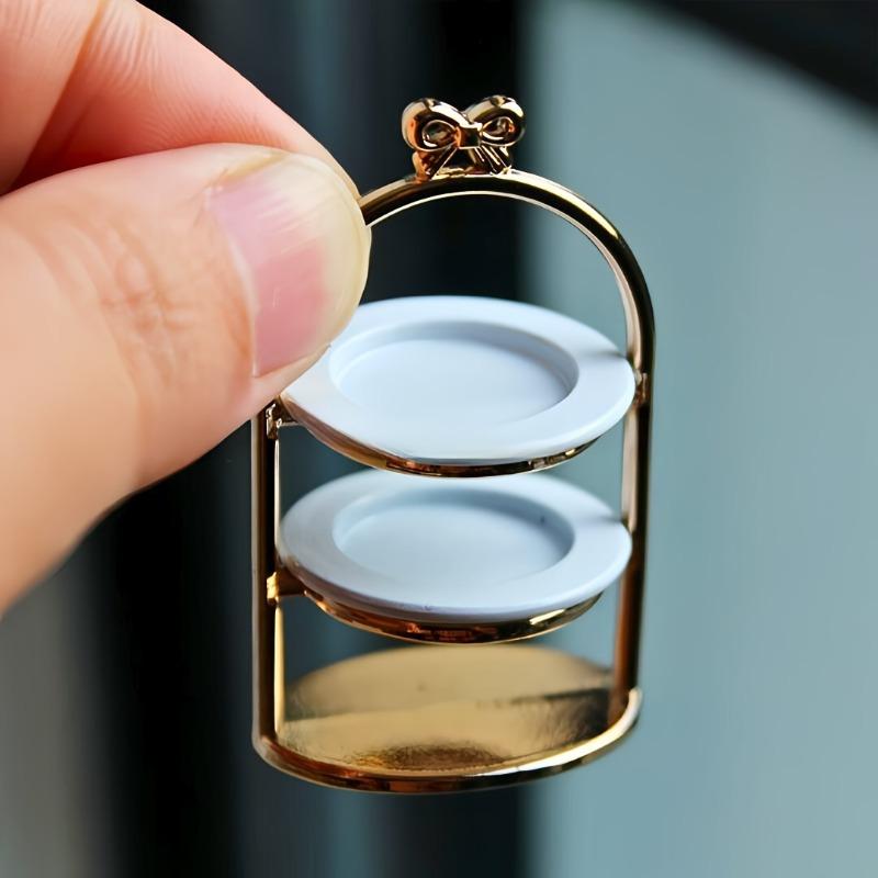1:12 Scale Metal Mini Cake Stand - Dual-Layer for Elegant Dollhouse Displays & Photography, Perfect Gift for Collectors 1 Set
1:12 Scale Metal Mini Cake Stand - Dual-Layer for Elegant Dollhouse Displays & Photography, Perfect Gift for Collectors 1 Set