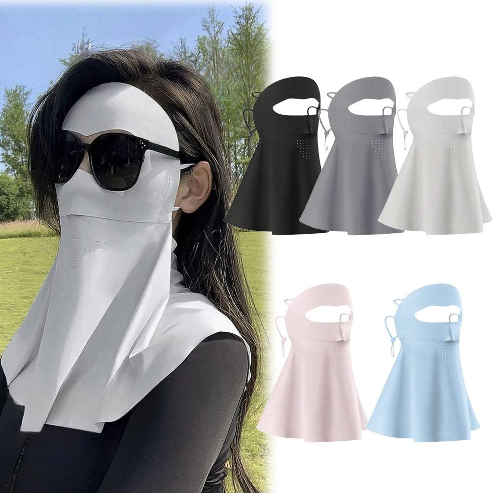 360° UV Protection Sunblock Mask Breathable Full Face Mask Ice Silk Facekini for Cycling Driving темно-сірий колір
360° UV Protection Sunblock Mask Breathable Full Face Mask Ice Silk Facekini for Cycling Driving темно-сірий колір