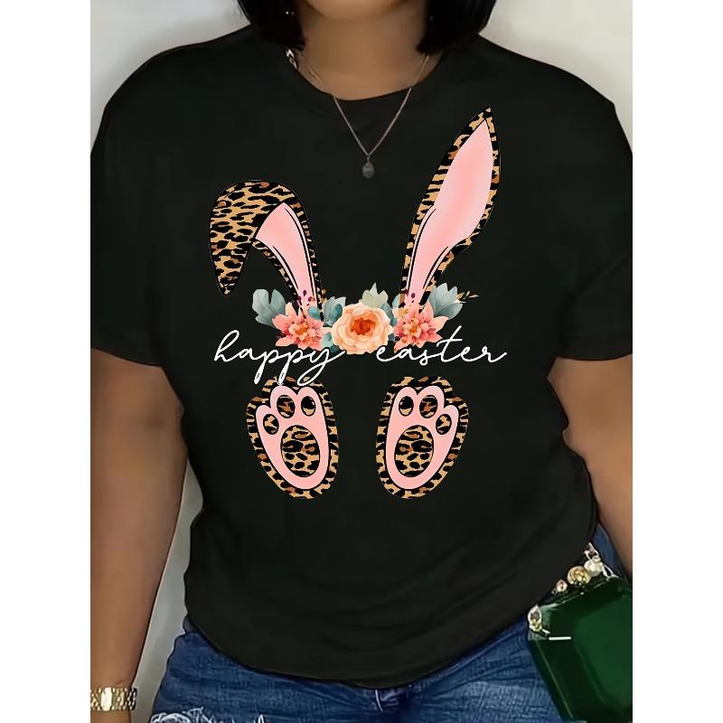 European Size Graphic Print T-shirt, Short Sleeve Crew Neck Casual Top for Summer & Spring, Women s Plus Size Clothing 4XL чорний
European Size Graphic Print T-shirt, Short Sleeve Crew Neck Casual Top for Summer & Spring, Women s Plus Size Clothing 4XL чорний