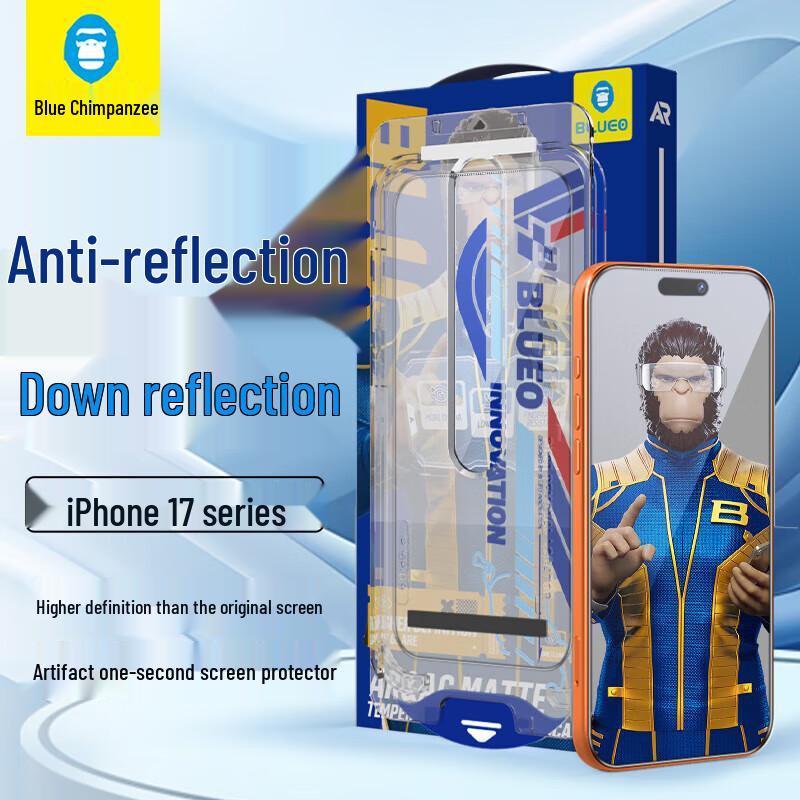 Blue Gorilla AG&AR Matte iPhone Tempered Glass Screen Protector with Auto-Alignment Kit iPhone 17 Pro Max
Blue Gorilla AG&AR Matte iPhone Tempered Glass Screen Protector with Auto-Alignment Kit iPhone 17 Pro Max