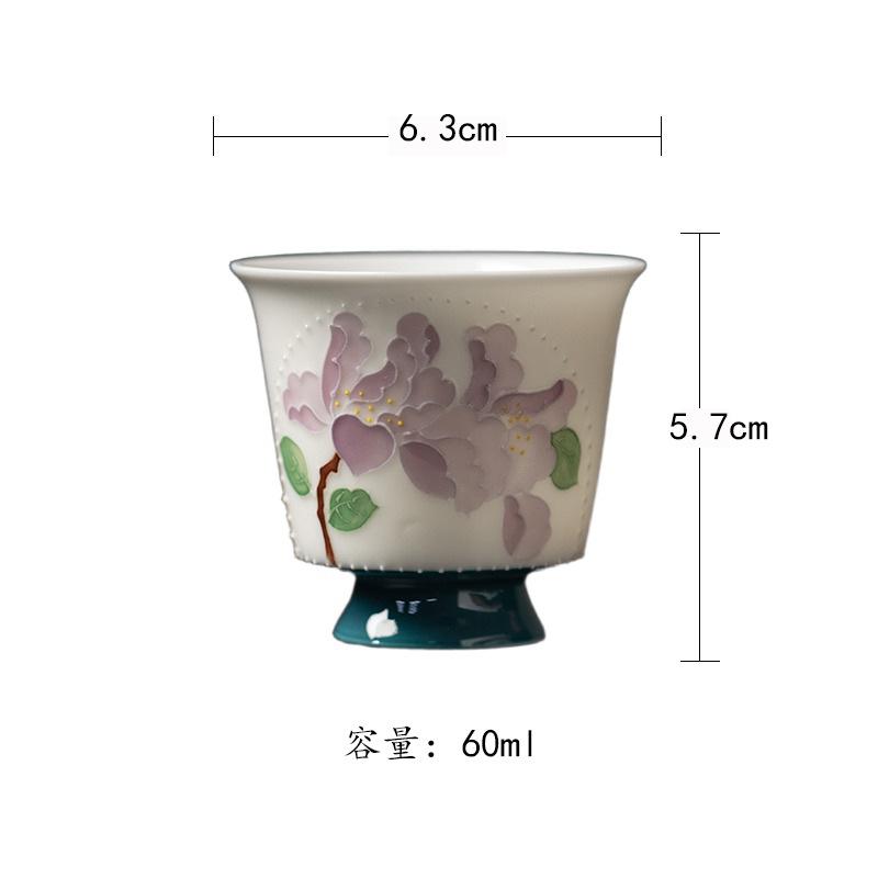 60ml Hand-painted Iris Bead Curtains Teacup Aesthetic Tea Bowl Single Cups Tea-tasting Meditation Cup Chazhan Master Cups Cafes As Your Choose
60ml Hand-painted Iris Bead Curtains Teacup Aesthetic Tea Bowl Single Cups Tea-tasting Meditation Cup Chazhan Master Cups Cafes As Your Choose