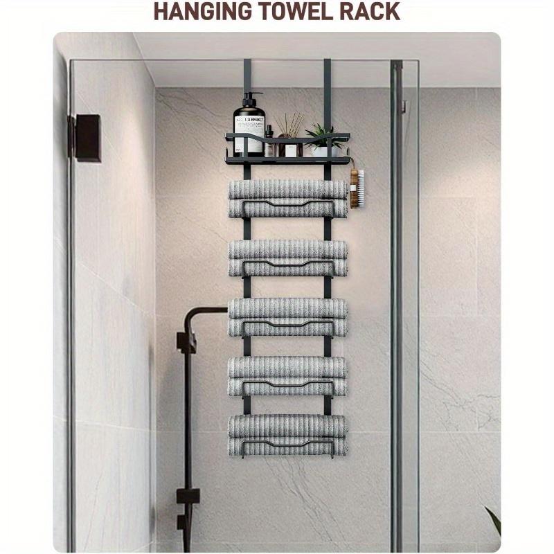6-Tier Over The Door Towel Organizer - No Drill Space Saving Black Holds 6 Rolled Towels for Small Bathrooms, Towel Holder for Bathroom, чёрный
6-Tier Over The Door Towel Organizer - No Drill Space Saving Black Holds 6 Rolled Towels for Small Bathrooms, Towel Holder for Bathroom, чёрный