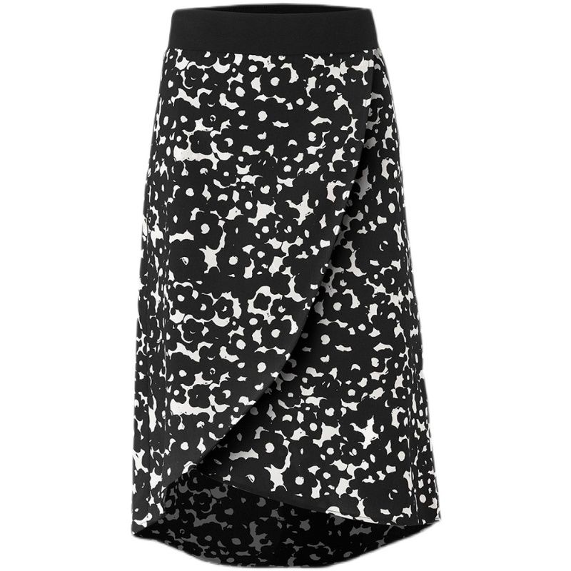 Woven Retro Print High Waist Skirt Fashion Plus Size Women s Bud Mid Skirt Chubby Girl Summer Dress Slimming Elegant 320 Black and white flowers L
Woven Retro Print High Waist Skirt Fashion Plus Size Women s Bud Mid Skirt Chubby Girl Summer Dress Slimming Elegant 320 Black and white flowers L