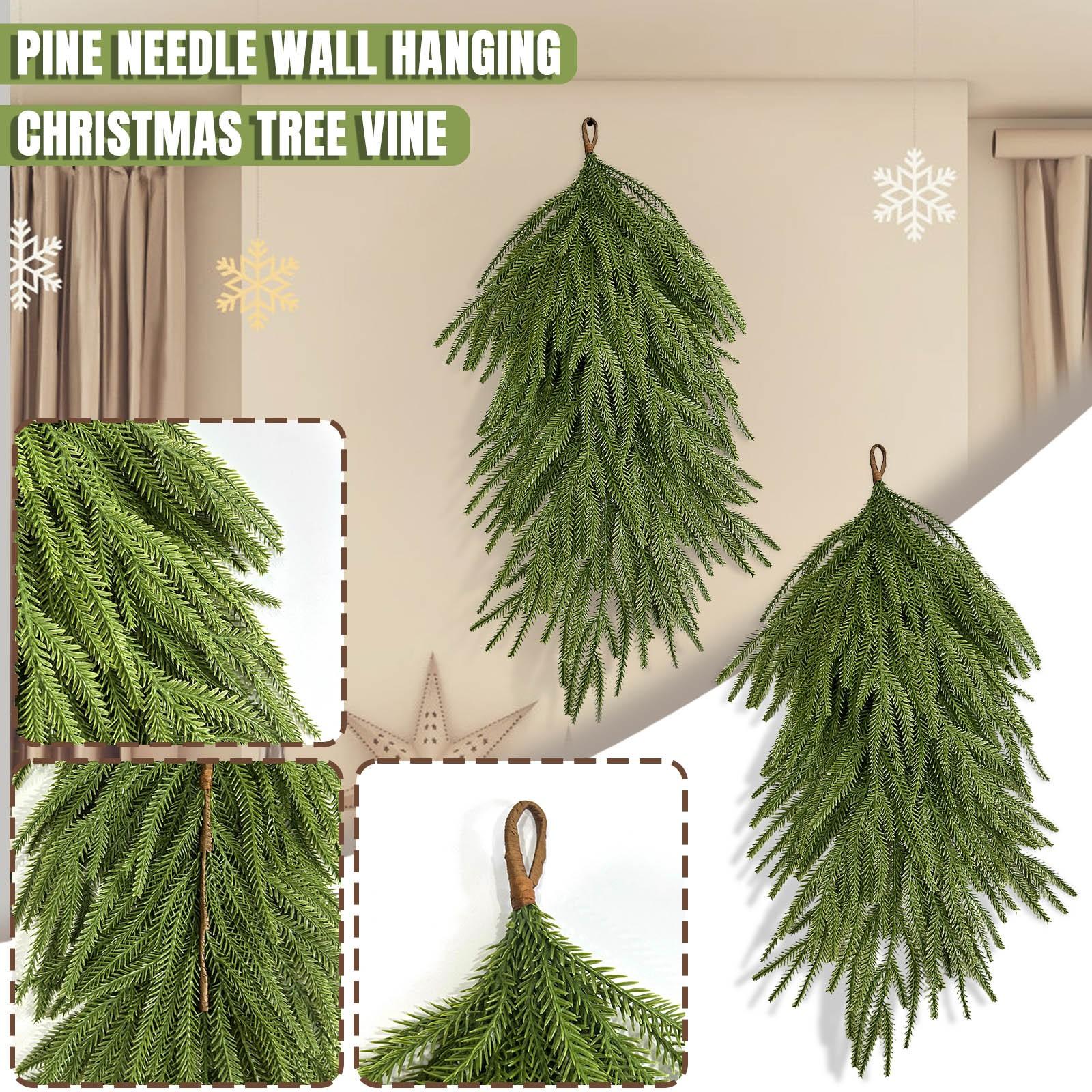 Christmas Wall Hanging Realistic Soft Touch Norfolk Pine Needle Upside Down Tree Vine Greenery Festive Holiday Decor Accessory One Size зелений
Christmas Wall Hanging Realistic Soft Touch Norfolk Pine Needle Upside Down Tree Vine Greenery Festive Holiday Decor Accessory One Size зелений