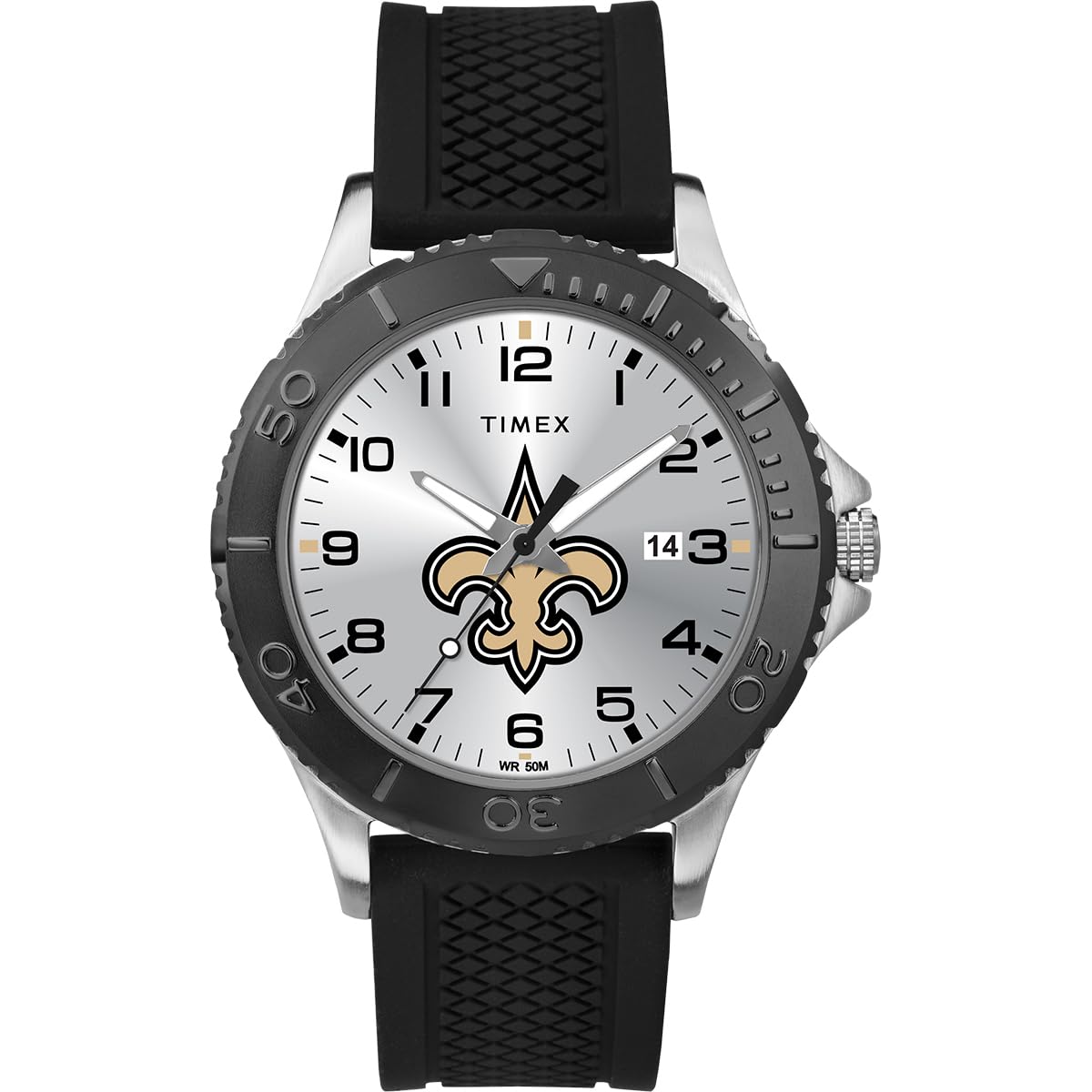Часы Timex NFL Gamer 42 мм – чемпион Суперкубка 2021 года Tampa Bay Buccaneers (модель:TW2V17200YZ), New Orleans Saints, Один размер, Современный
Часы Timex NFL Gamer 42 мм – чемпион Суперкубка 2021 года Tampa Bay Buccaneers (модель:TW2V17200YZ), New Orleans Saints, Один размер, Современный