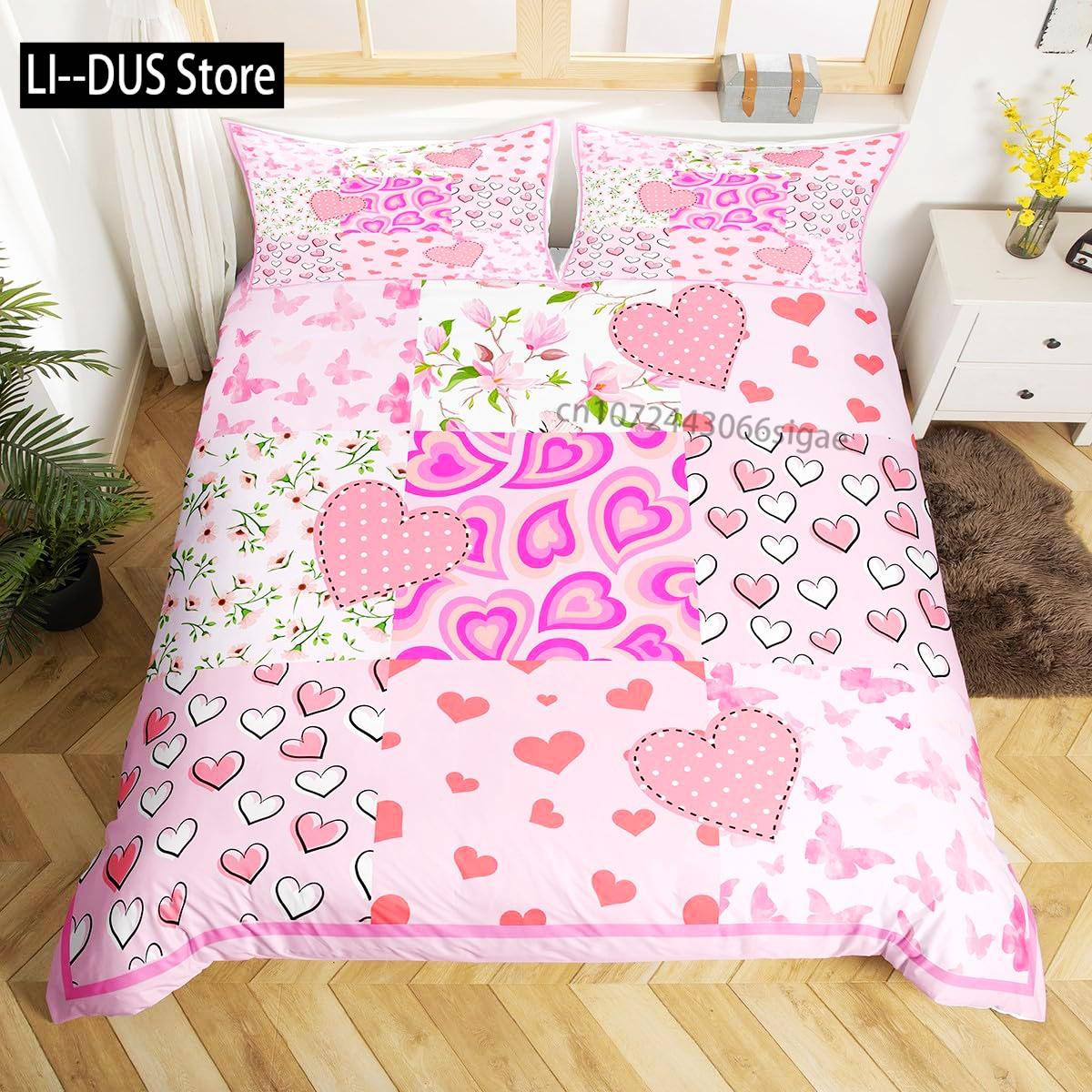 Comforter Pink Love Pattern Bedding Set King Size Sweetheart Comforter Set For Boys Teens Valentine S Day Room Decor Comforter (quilt)-EU Single(135*200cm)3pcs
Comforter Pink Love Pattern Bedding Set King Size Sweetheart Comforter Set For Boys Teens Valentine S Day Room Decor Comforter (quilt)-EU Single(135*200cm)3pcs