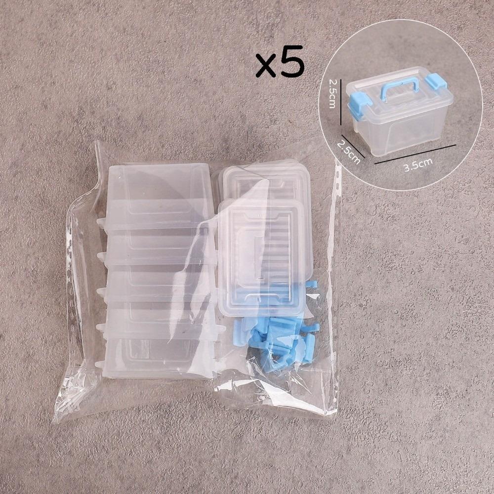 5Pcs Clear Dollhouse Storage Box Plastic Dollhouse Handheld Box Portable Toolbox Model Micro Scene
5Pcs Clear Dollhouse Storage Box Plastic Dollhouse Handheld Box Portable Toolbox Model Micro Scene