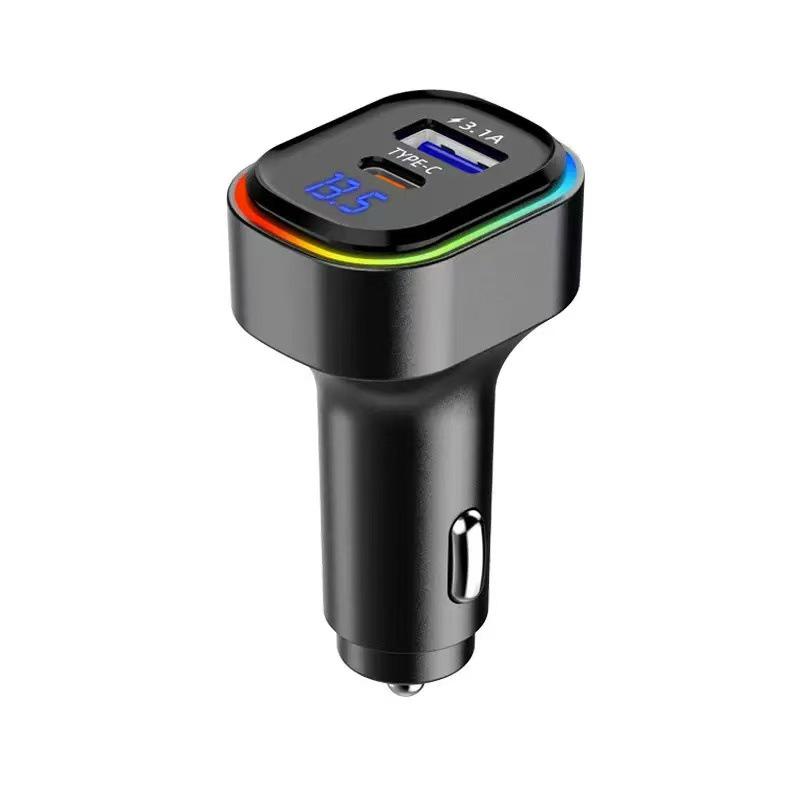 Автомобільний зарядний пристрій серії K з двома портами Bluetooth та кабелем
Автомобільний зарядний пристрій серії K з двома портами Bluetooth та кабелем