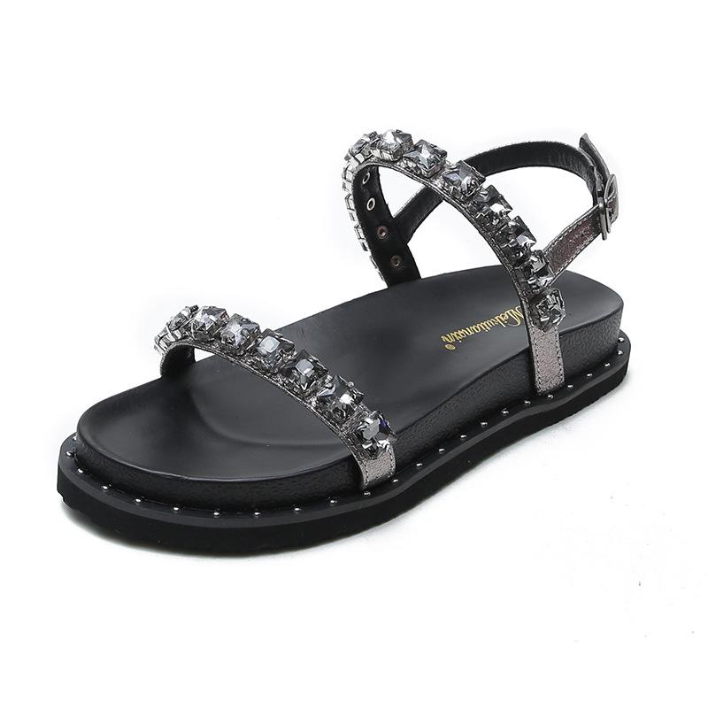 2025 summer new open-toed thick-soled one-word buckle sandals women s Korean version versatile casual flat-bottomed beach Roman sandals 31 серый
2025 summer new open-toed thick-soled one-word buckle sandals women s Korean version versatile casual flat-bottomed beach Roman sandals 31 серый