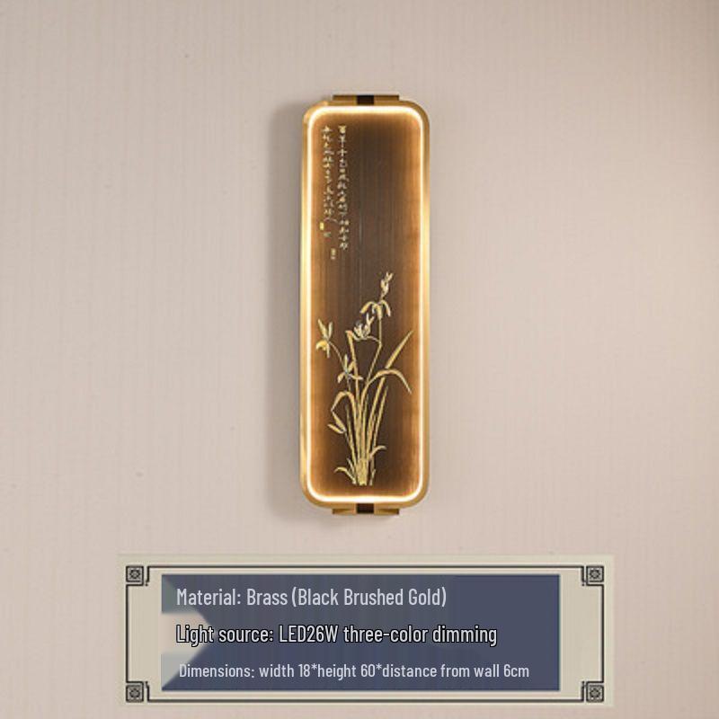 All-Copper Chinese Wall Lamp for Living Room, TV Background, Bedroom, and Study Decor.
All-Copper Chinese Wall Lamp for Living Room, TV Background, Bedroom, and Study Decor.