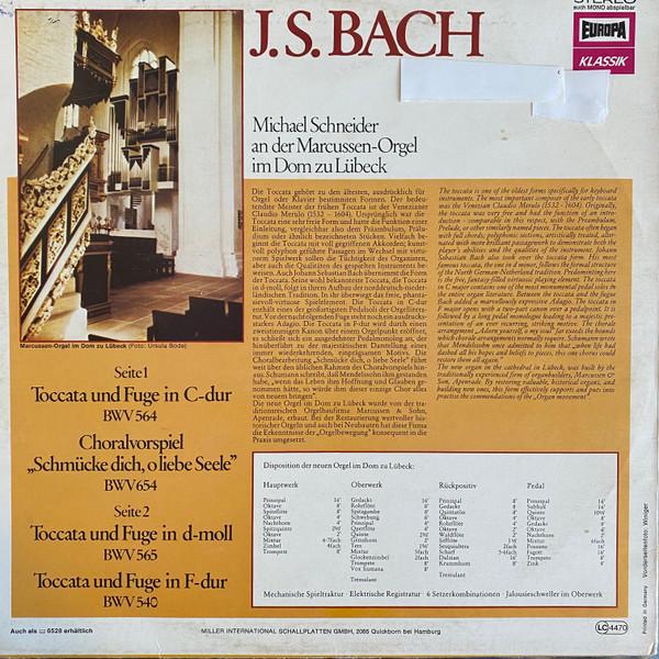 LP Record JOHANN SEBASTIAN BACH MICHAEL SCH Toccata Und Fuge In Cdur. Toccata 1400477 Europa Klassik 1977 Germany Classical Used
LP Record JOHANN SEBASTIAN BACH MICHAEL SCH Toccata Und Fuge In Cdur. Toccata 1400477 Europa Klassik 1977 Germany Classical Used