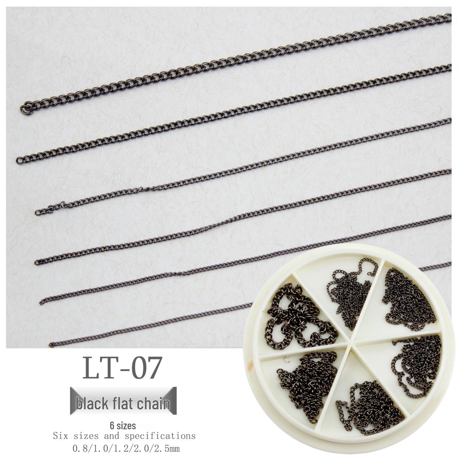 Ultra-Fine Metal Nail Art Steel Beads Chain: 6-Grid Mixed Turntable Decoration
Ultra-Fine Metal Nail Art Steel Beads Chain: 6-Grid Mixed Turntable Decoration