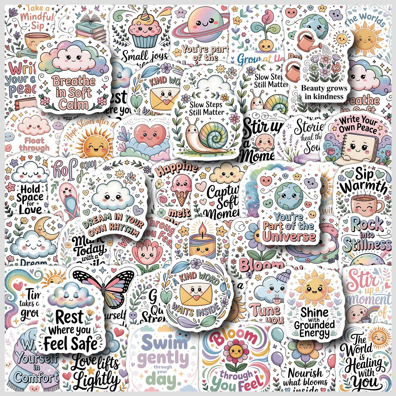 50/100 Pcs Cute English Phrase Cartoon Doodle Stickers DIY Game for Stationery Box Notebook Fridge Storage Box Vinyl Decals
50/100 Pcs Cute English Phrase Cartoon Doodle Stickers DIY Game for Stationery Box Notebook Fridge Storage Box Vinyl Decals