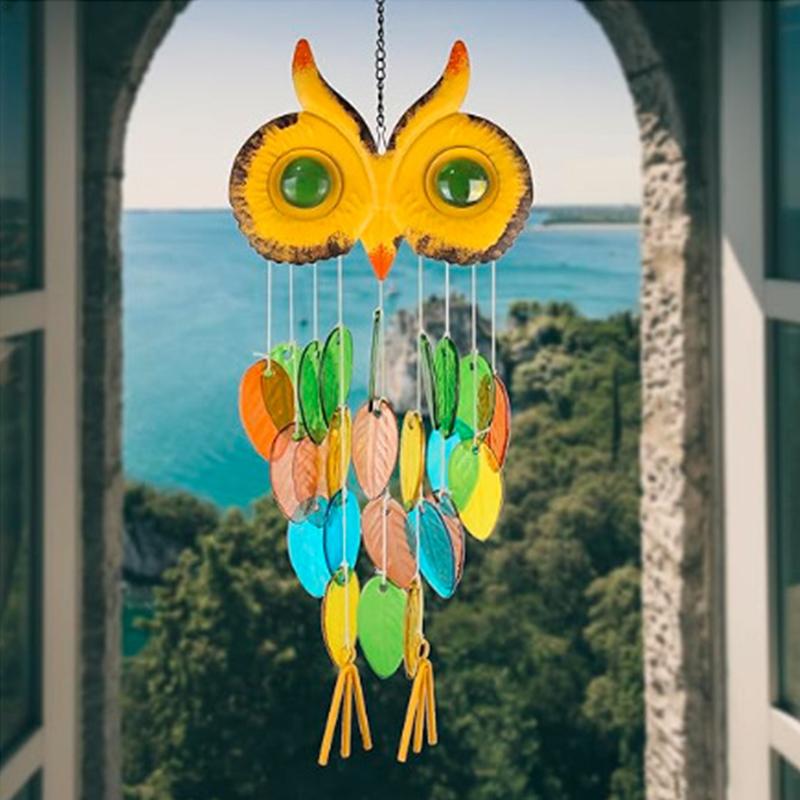 Handcrafted Glass Windchimes Outdoors Owl For Indoor Outdoor Home Ornament Or Garden Decoration For Mom Loved One Gifts Windchim
Handcrafted Glass Windchimes Outdoors Owl For Indoor Outdoor Home Ornament Or Garden Decoration For Mom Loved One Gifts Windchim
