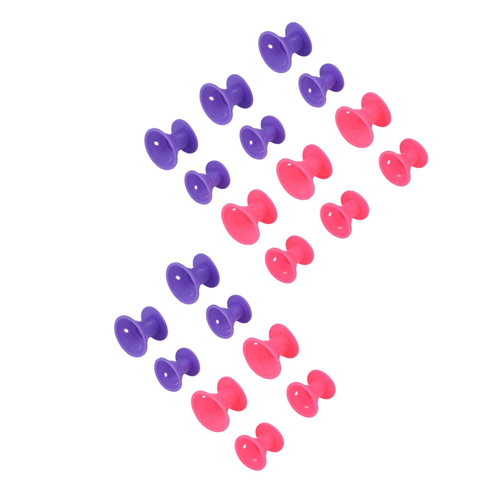 20pcs Hair Roller Household Portable Silicone Hair Curler Styling Tool for Women Girls Purple Pink
20pcs Hair Roller Household Portable Silicone Hair Curler Styling Tool for Women Girls Purple Pink