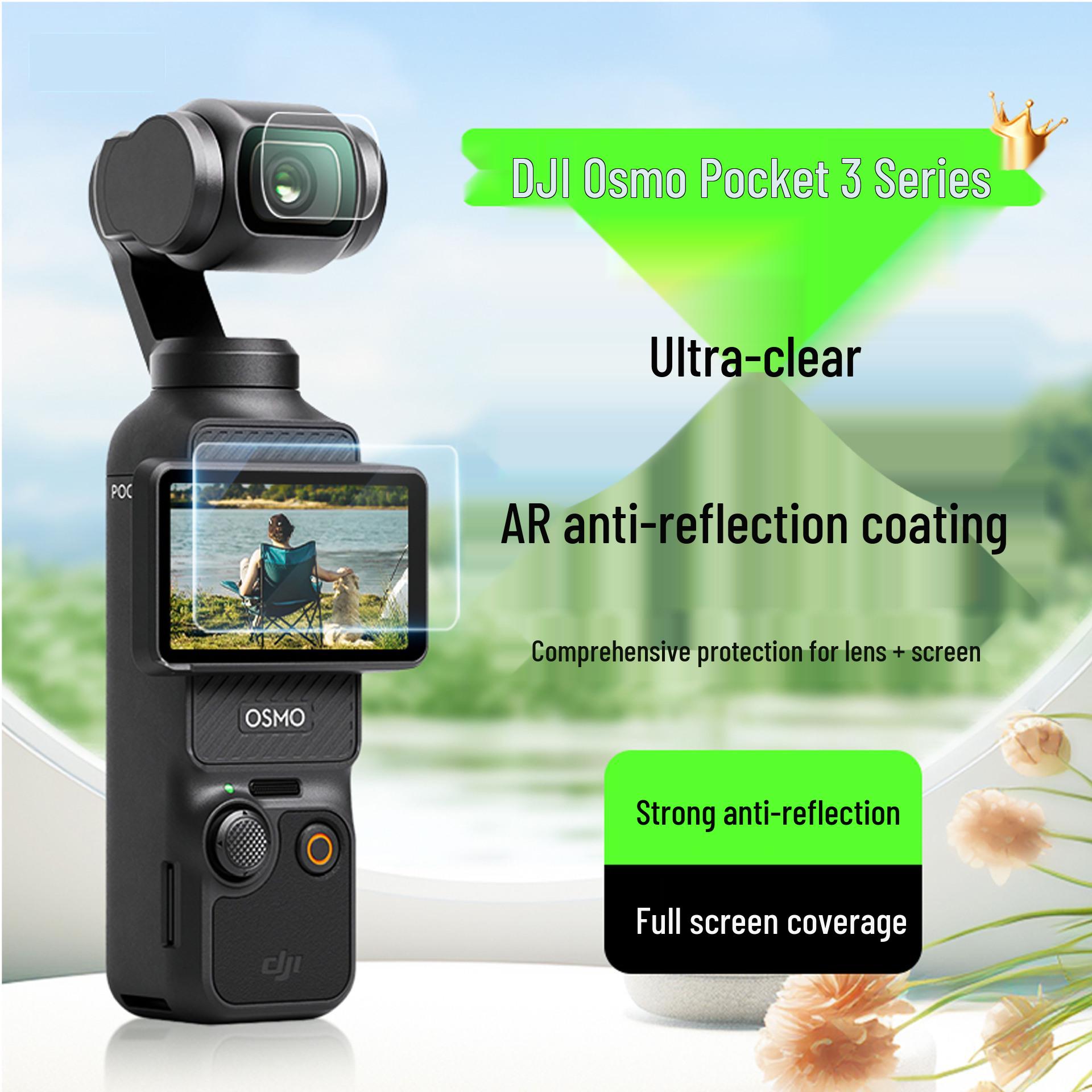 DJI Pocket 3 Screen and Lens Protective Film - Full Coverage DJI Pocket 3 Special Edition
DJI Pocket 3 Screen and Lens Protective Film - Full Coverage DJI Pocket 3 Special Edition