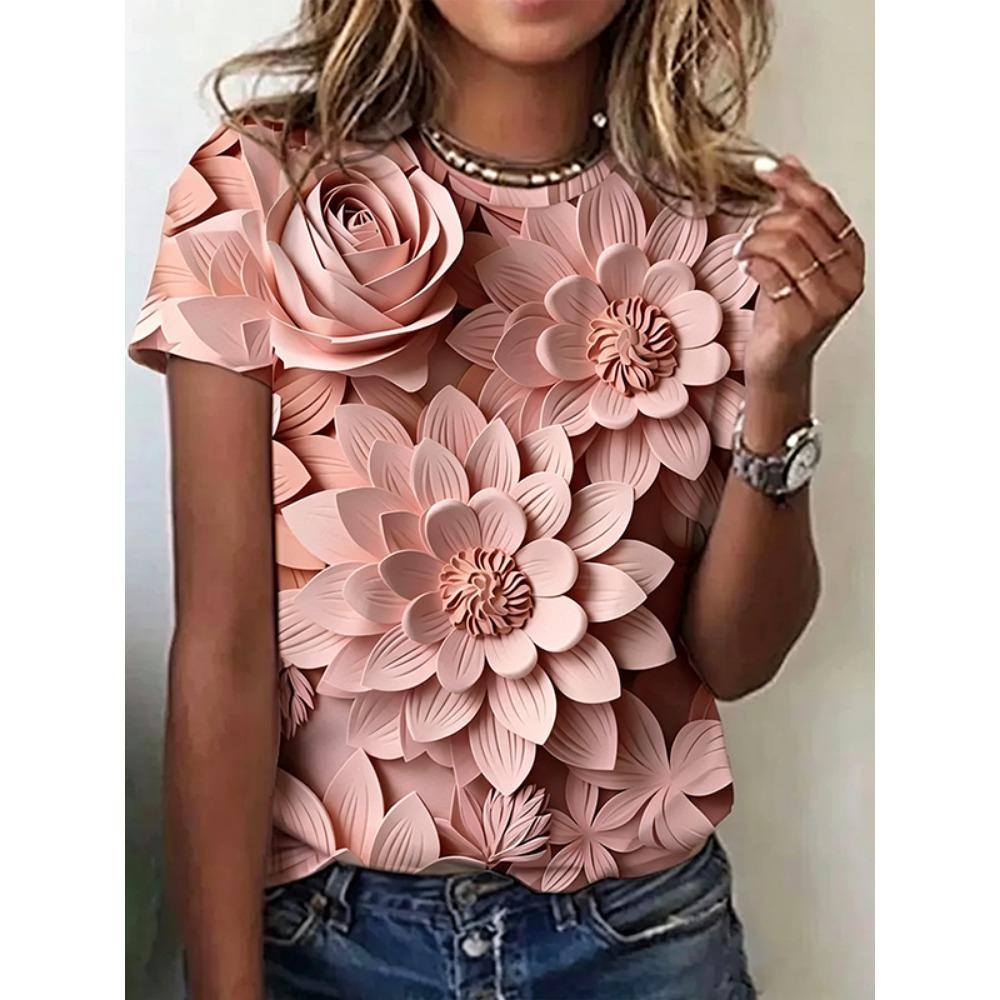 3D printed floral pattern women s T-shirt XL
3D printed floral pattern women s T-shirt XL