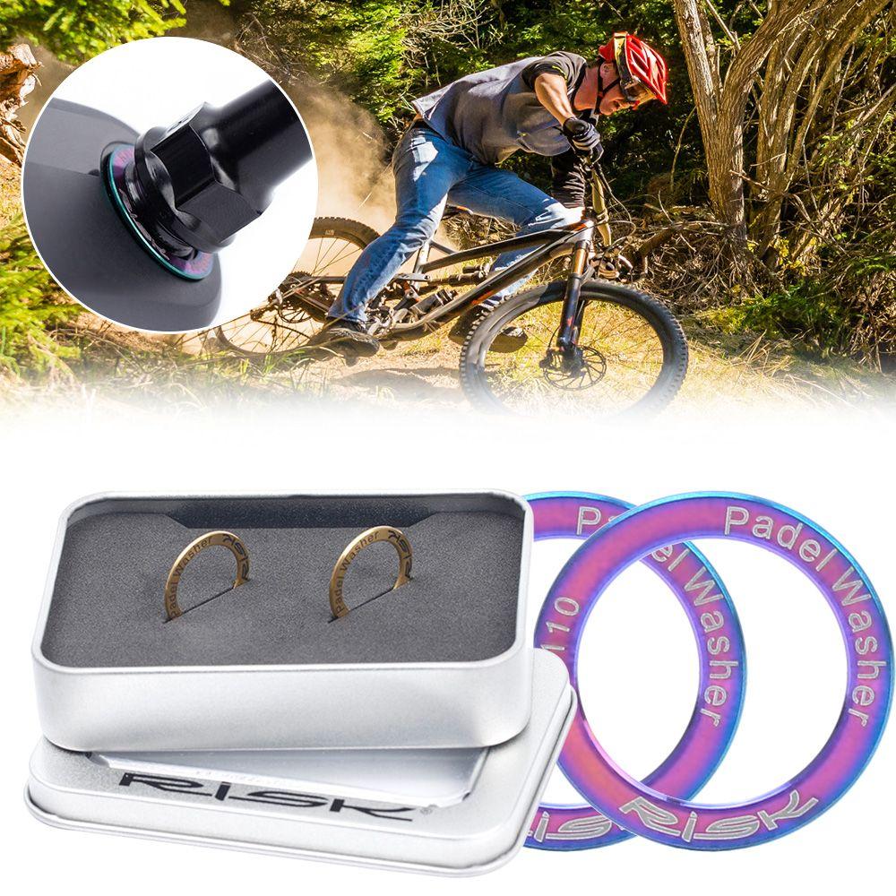 Colors Titanium Alloy Extended Bike Pedal Washers Pedal Spacer Road Bike Parts Pedal Repair Washers чорний
Colors Titanium Alloy Extended Bike Pedal Washers Pedal Spacer Road Bike Parts Pedal Repair Washers чорний