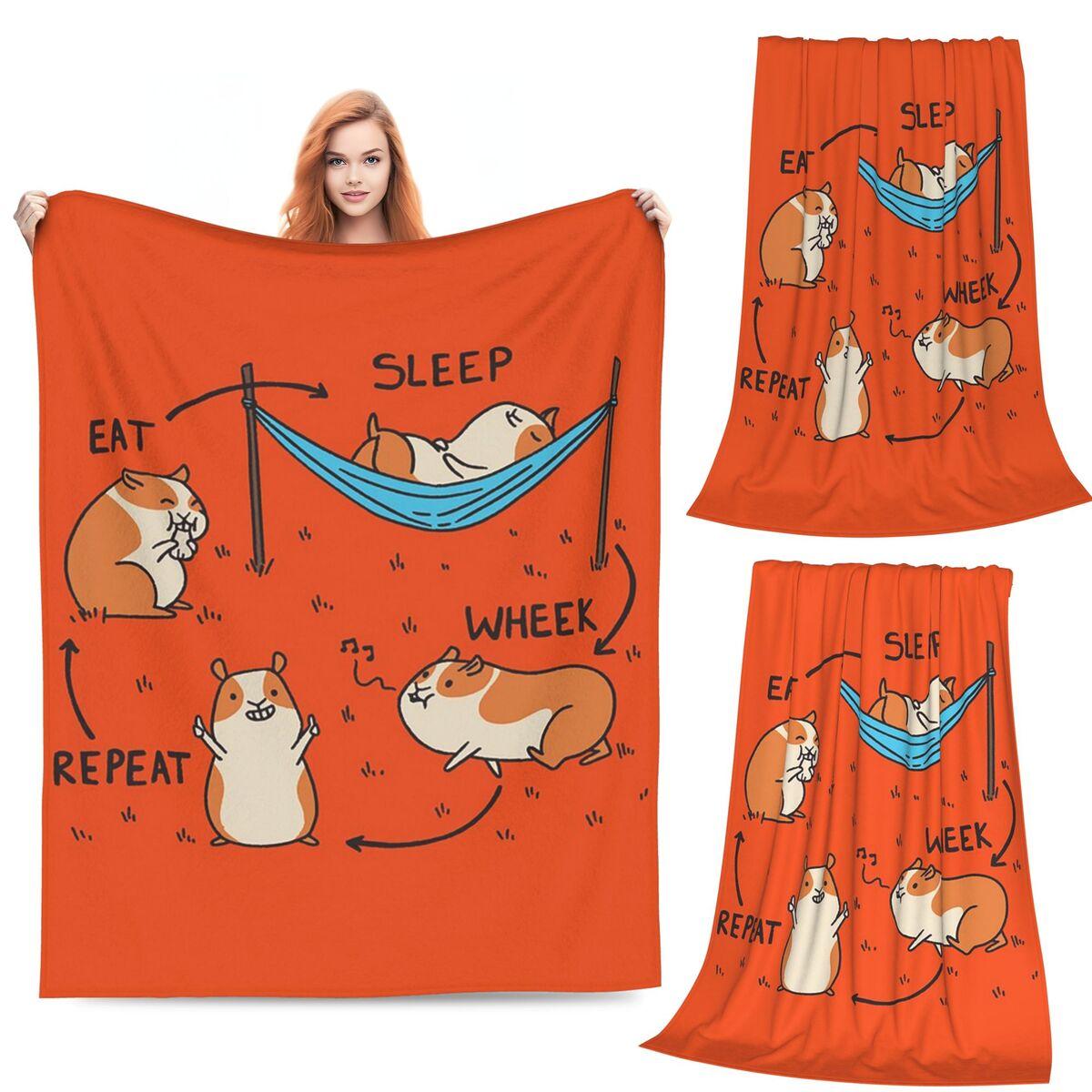 Guinea Pig Daily To-Do List Blanket Soft Warm Flannel Throw Blanket Bedding for Bed Living room Picnic Travel Home Couch 80x120cm
Guinea Pig Daily To-Do List Blanket Soft Warm Flannel Throw Blanket Bedding for Bed Living room Picnic Travel Home Couch 80x120cm