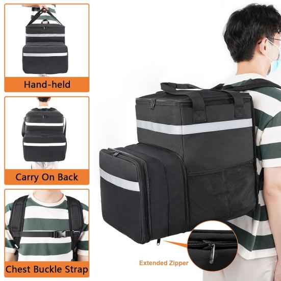 Yousheng Food Delivery Bag Insulated Backpack Large Capacity Strong Load-bearing Expandable Cooler Bag Reusable Pizza Food Delivery Bag чёрный
Yousheng Food Delivery Bag Insulated Backpack Large Capacity Strong Load-bearing Expandable Cooler Bag Reusable Pizza Food Delivery Bag чёрный