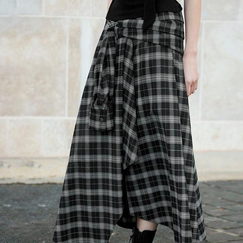 Ханьфу Французский стиль Неправильная черно-белая клетчатая юбка для женщин 2025 весна Новая мода Маленькие приталенные юбки Black and White S
Ханьфу Французский стиль Неправильная черно-белая клетчатая юбка для женщин 2025 весна Новая мода Маленькие приталенные юбки Black and White S