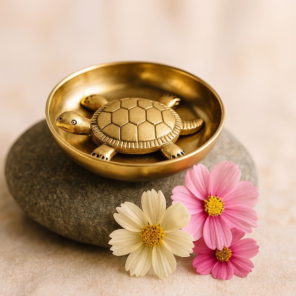 Pure Brass Tortoise with Plate for Vastu, Feng Shui, Home Decor and Gift | Handmade Decorative Turtle Plate
Pure Brass Tortoise with Plate for Vastu, Feng Shui, Home Decor and Gift | Handmade Decorative Turtle Plate