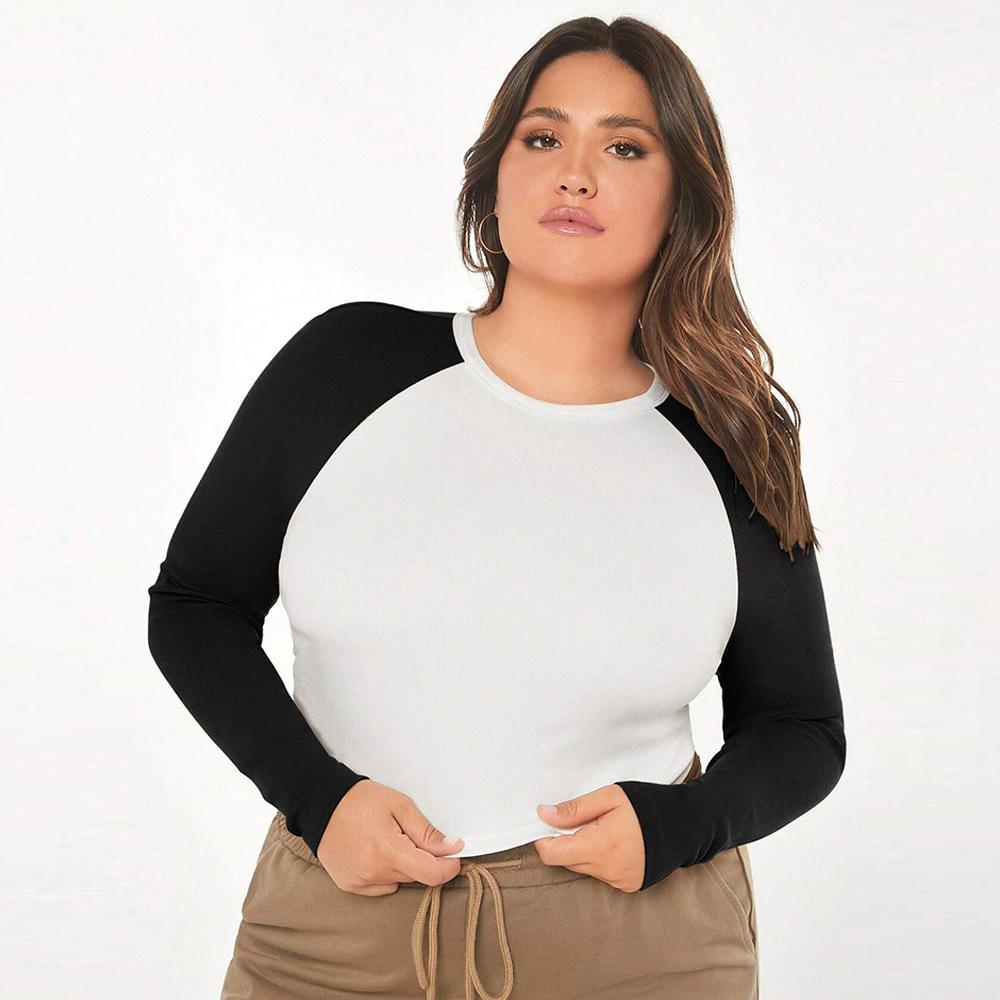 Plus Size Women s Slim Fit Round Neck Short Spliced Color-Block Long Sleeve T-Shirt Top 3XL
Plus Size Women s Slim Fit Round Neck Short Spliced Color-Block Long Sleeve T-Shirt Top 3XL