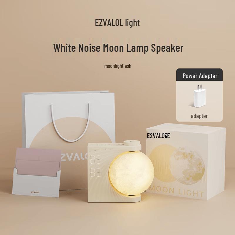 EZVALO Moon Lamp Bluetooth Speaker with White Noise & Alarm Clock (CN version)
EZVALO Moon Lamp Bluetooth Speaker with White Noise & Alarm Clock (CN version)