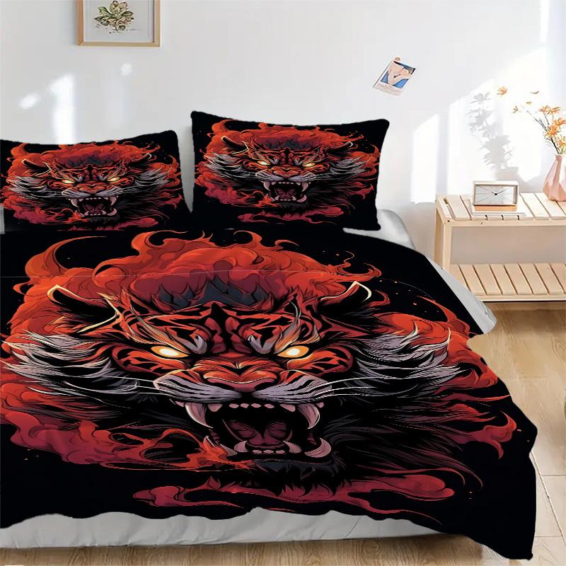 3pcs Tiger Flame Duvet Cover Set, Soft Comfortable Duvet Cover,Guest Room (1*Duvet Cover + 2*Pillowcase, Without Core) yy251104115 135x200cm
3pcs Tiger Flame Duvet Cover Set, Soft Comfortable Duvet Cover,Guest Room (1*Duvet Cover + 2*Pillowcase, Without Core) yy251104115 135x200cm