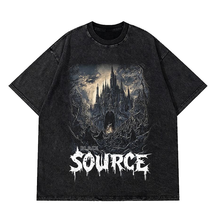 Hip Hop Tshirt nera lavata retr Streetwear Spaventoso Ghost Castle Tshirt grafica Dope Maglietta da uomo in cotone Unisex Top S
Hip Hop Tshirt nera lavata retr Streetwear Spaventoso Ghost Castle Tshirt grafica Dope Maglietta da uomo in cotone Unisex Top S