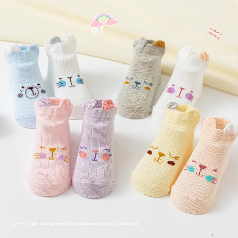 4Pair/Lot Summer Thin Baby Socks Cartoon Bear Mesh Newborn Infant Socks Cute Kids Soft Cotton Boy Girl Short Socks 3-12 months
4Pair/Lot Summer Thin Baby Socks Cartoon Bear Mesh Newborn Infant Socks Cute Kids Soft Cotton Boy Girl Short Socks 3-12 months