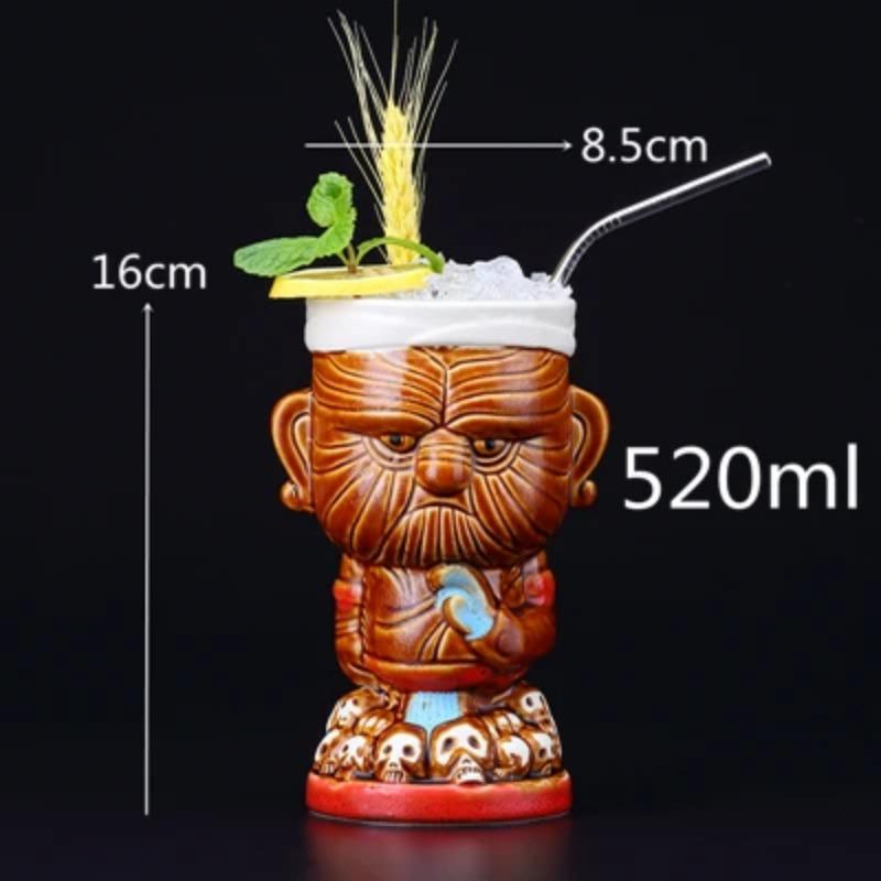 Кружки Tiki 400 мл Коктейльна чашка Пивна чашка для вина Керамічні гуртки Tiki Художні ремесла Творчі гавайські гуртки send as picture
Кружки Tiki 400 мл Коктейльна чашка Пивна чашка для вина Керамічні гуртки Tiki Художні ремесла Творчі гавайські гуртки send as picture