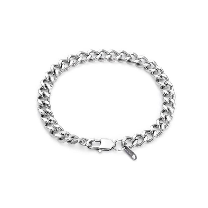 European and American hip hop encrypted Japanese buckle Cuban chain K gold men s bracelet stainless steel necklace titanium steel jewelry 18cm
European and American hip hop encrypted Japanese buckle Cuban chain K gold men s bracelet stainless steel necklace titanium steel jewelry 18cm