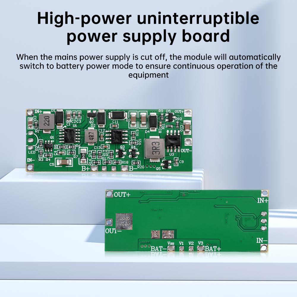 DC 12V 3A Джерело безперебійного живлення (UPS) Модуль плати безперебійного живлення 3S Літієва батарея Автоматично перемикається між заряджанням та розряджанням
DC 12V 3A Джерело безперебійного живлення (UPS) Модуль плати безперебійного живлення 3S Літієва батарея Автоматично перемикається між заряджанням та розряджанням