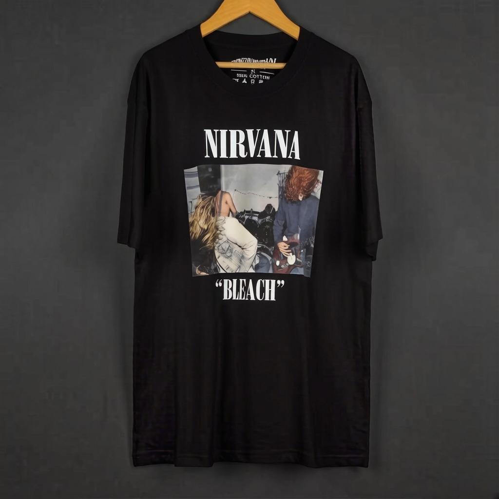 Nirvana Band Bleach T Shirt Grunge Rock Music Kurt Cobain Punk Short Sleeves Cotton Printed Clothing Y2K Unisexs Top Tee 4XL
Nirvana Band Bleach T Shirt Grunge Rock Music Kurt Cobain Punk Short Sleeves Cotton Printed Clothing Y2K Unisexs Top Tee 4XL