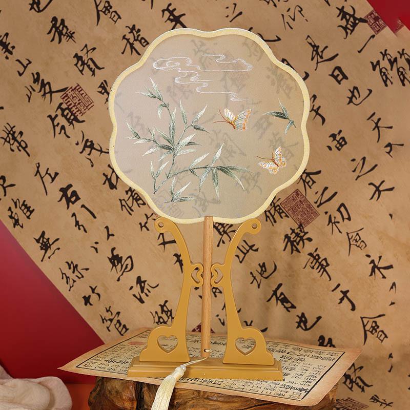 Handheld Chinese Style Fan Tassels Silk Fan Classical Embroidery Fan Home Decor Style 8
Handheld Chinese Style Fan Tassels Silk Fan Classical Embroidery Fan Home Decor Style 8