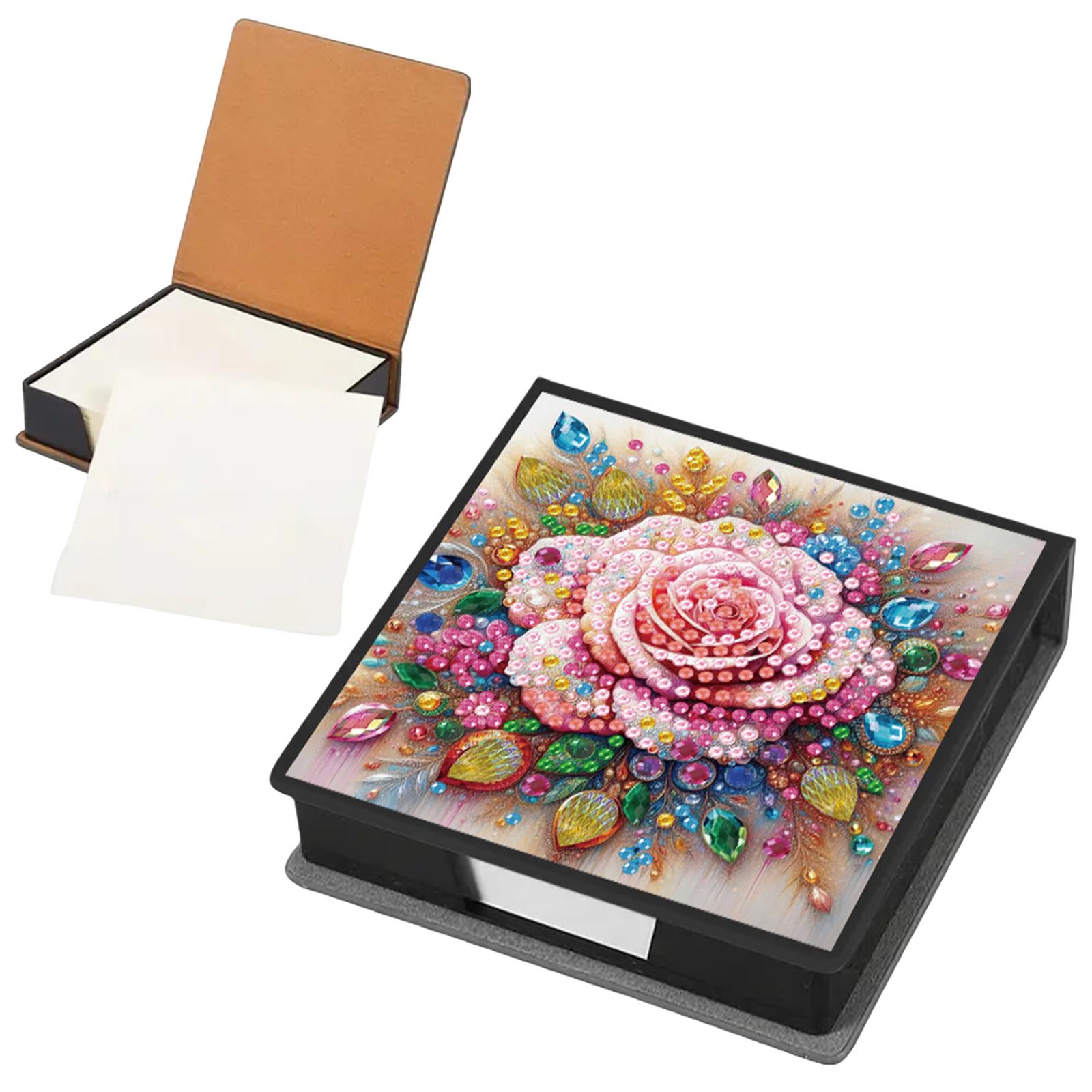 PU DIY Тримач для стікерів Crystal Art з 160 аркушами, Коробка для нотаток Crystal Art для дому, офісу та канцтоварів
PU DIY Тримач для стікерів Crystal Art з 160 аркушами, Коробка для нотаток Crystal Art для дому, офісу та канцтоварів