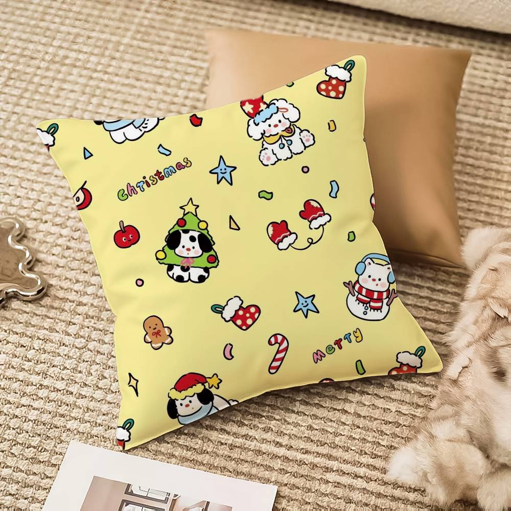 Christmas Dog Pillow Case Anti-dustmite Invisible zipper Sofa Bed 12x12Inch
Christmas Dog Pillow Case Anti-dustmite Invisible zipper Sofa Bed 12x12Inch