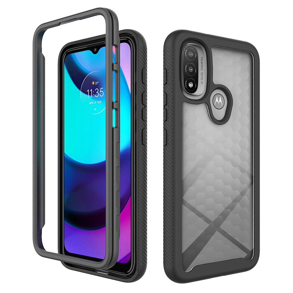 Clear Shell Phone Cover Hybrid TPU/PC Case For Motorola Moto E20 / Moto E13 Funda Capa Two Layer Structure Shockproof Crystal For Moto E13&No front film чорний
Clear Shell Phone Cover Hybrid TPU/PC Case For Motorola Moto E20 / Moto E13 Funda Capa Two Layer Structure Shockproof Crystal For Moto E13&No front film чорний