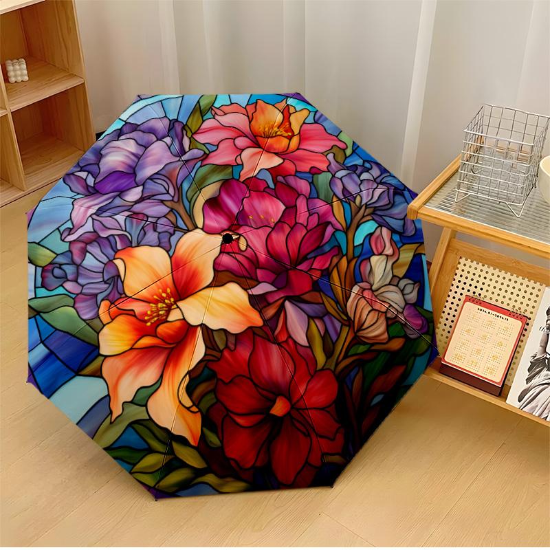 Floral Harmony with Birds 2 Theme Automatic Umbrella Compact 8-Rib Design Sturdy Construction Durable Umbrella Stylish Accessory
Floral Harmony with Birds 2 Theme Automatic Umbrella Compact 8-Rib Design Sturdy Construction Durable Umbrella Stylish Accessory