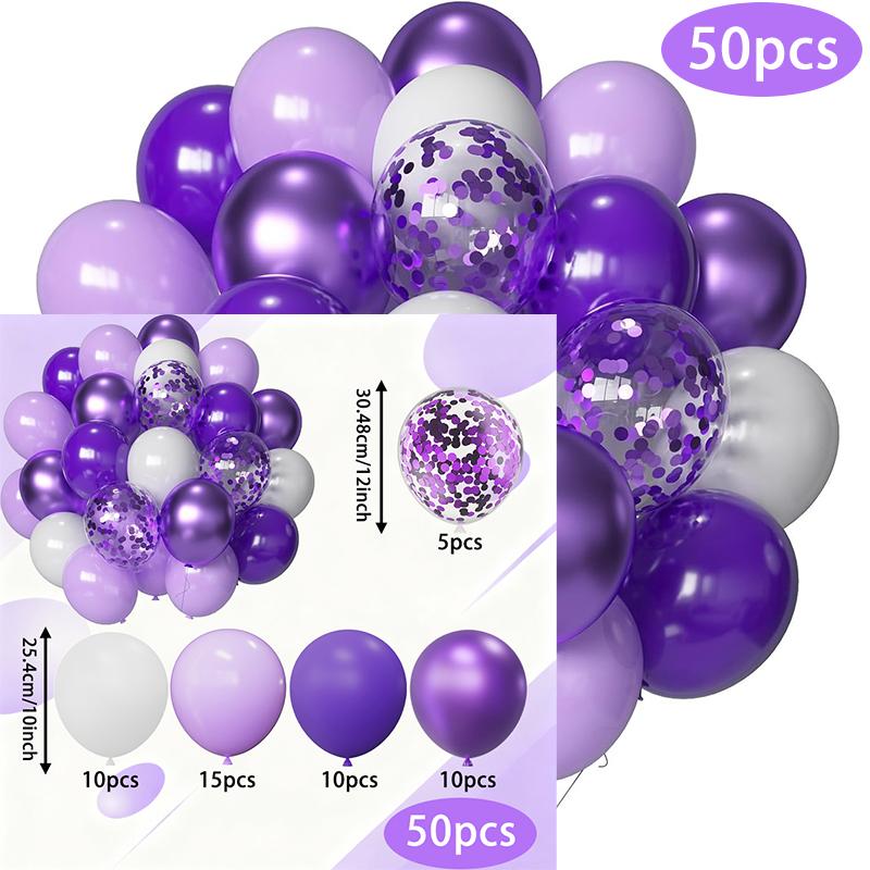 10-inch 50-piece Purple Balloon Set Pure Latex Balloons Ideal for Weddings Birthdays Parties and All Popular Celebrations others
10-inch 50-piece Purple Balloon Set Pure Latex Balloons Ideal for Weddings Birthdays Parties and All Popular Celebrations others