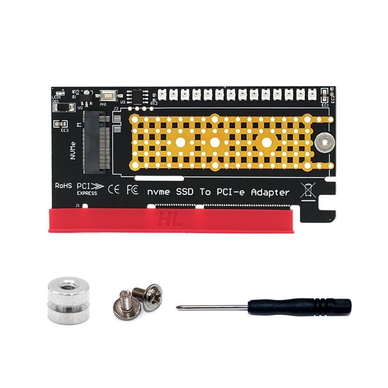для адаптера M.2 NVMe до PCIe 4 8 16 Дозволяє жорсткий диск NVMe SSD для настільного комп’ютера Ідеально зі світлодіодною лампою
для адаптера M.2 NVMe до PCIe 4 8 16 Дозволяє жорсткий диск NVMe SSD для настільного комп’ютера Ідеально зі світлодіодною лампою