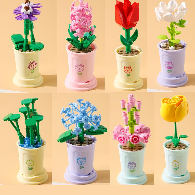 LEGO-Compatible Bonsai Rose Building Blocks Bouquet Toy for Children - Decorative Ornament and Gift
LEGO-Compatible Bonsai Rose Building Blocks Bouquet Toy for Children - Decorative Ornament and Gift