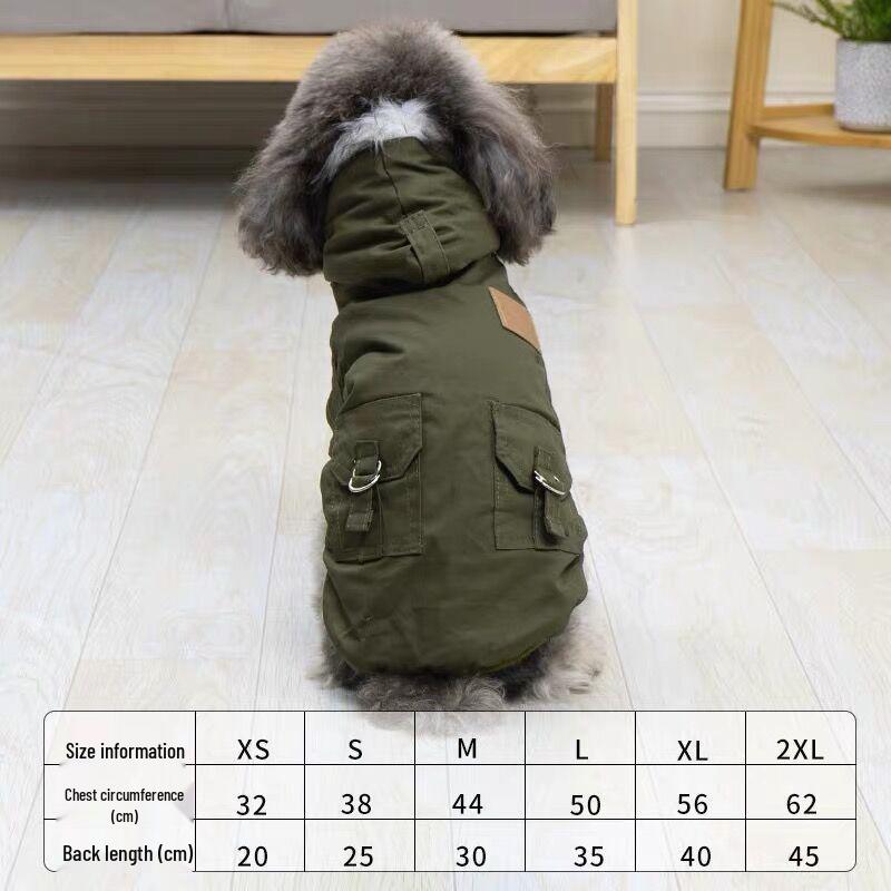 Two-Legged Workwear-Style Dog Clothes with Fur Collar for Teddy Dogs - Double Layer Fleece for Autumn/Winter. M
Two-Legged Workwear-Style Dog Clothes with Fur Collar for Teddy Dogs - Double Layer Fleece for Autumn/Winter. M