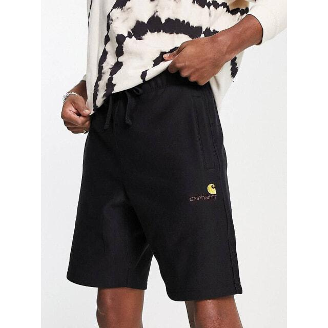 Черные спортивные шорты с американской надписью Carhartt WIP
Черные спортивные шорты с американской надписью Carhartt WIP