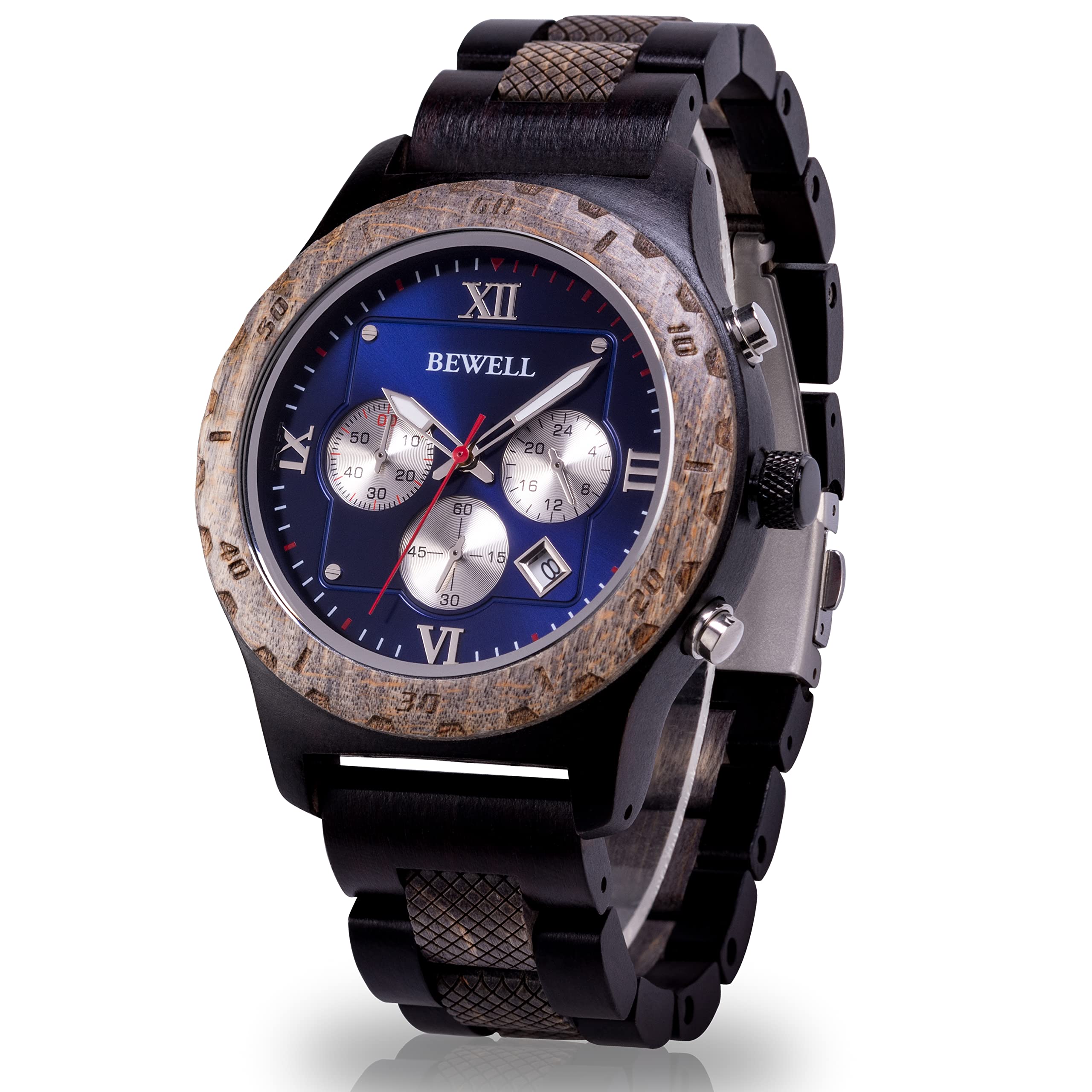 Bewell Wooden Watch Quartz Chronograph Stylish Popular Roman Numeral Analog Wooden Watch Black Men s
Bewell Wooden Watch Quartz Chronograph Stylish Popular Roman Numeral Analog Wooden Watch Black Men s