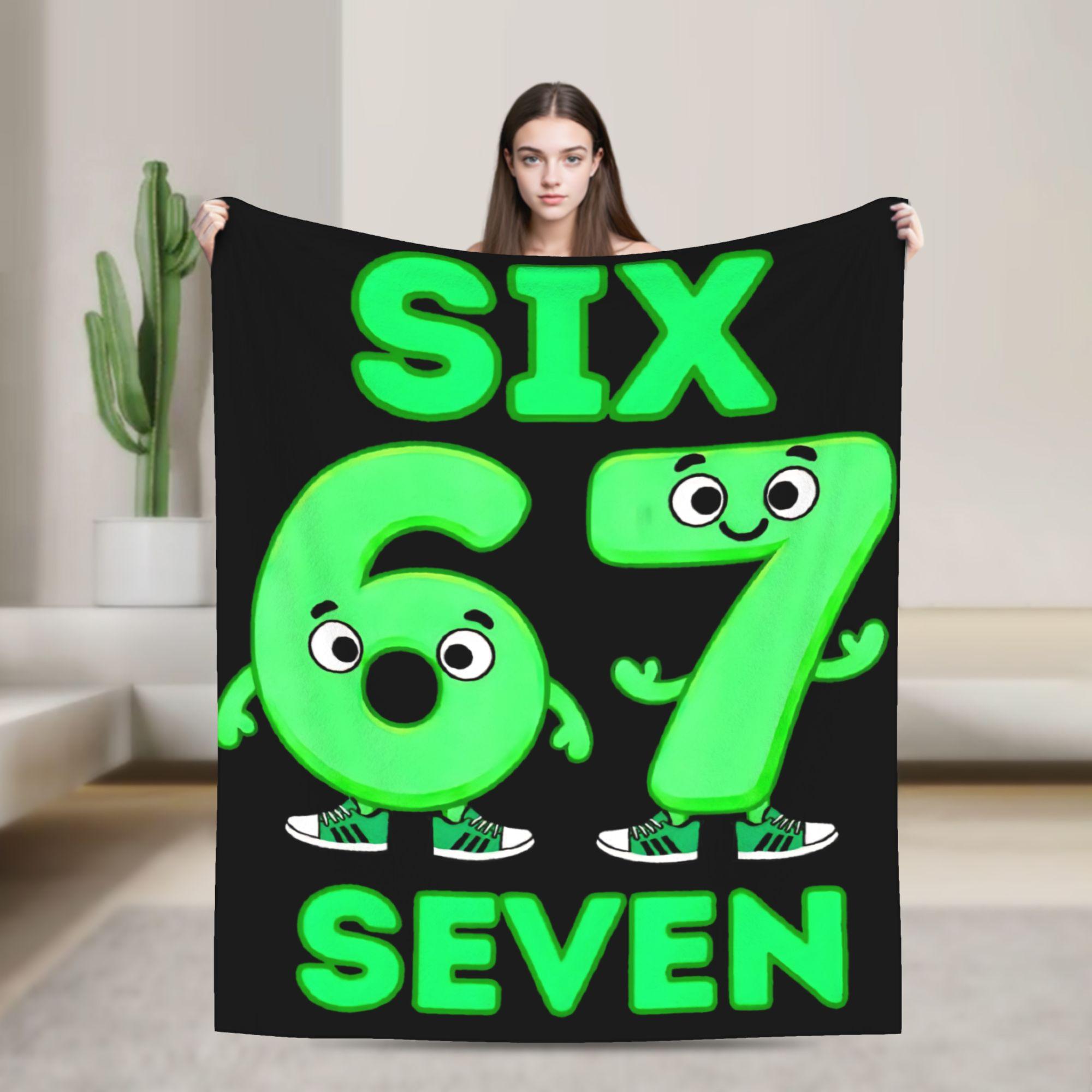 67 Six Seven 6-7 Funny Italian Brainrot Blanket Super Soft Cozy Throw Blankets for Sofa Multiple Sizes Throws And Blankets 130x150cm
67 Six Seven 6-7 Funny Italian Brainrot Blanket Super Soft Cozy Throw Blankets for Sofa Multiple Sizes Throws And Blankets 130x150cm