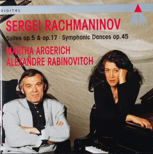 CD SERGEY RACHMANINOV, MARTHA ARGERICH - Suites 1 & 2 POCL4129 Teldec 1992 Germany Classical Used
CD SERGEY RACHMANINOV, MARTHA ARGERICH - Suites 1 & 2 POCL4129 Teldec 1992 Germany Classical Used