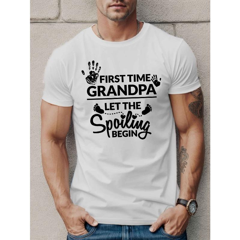 European sizes 1pc First Time Grandpa Men S T-Shirt, Casual Round Neck, Cotton Knit Tee with Geometric Print, Regular Fit, Stretchy Fabric 4XL білий
European sizes 1pc First Time Grandpa Men S T-Shirt, Casual Round Neck, Cotton Knit Tee with Geometric Print, Regular Fit, Stretchy Fabric 4XL білий